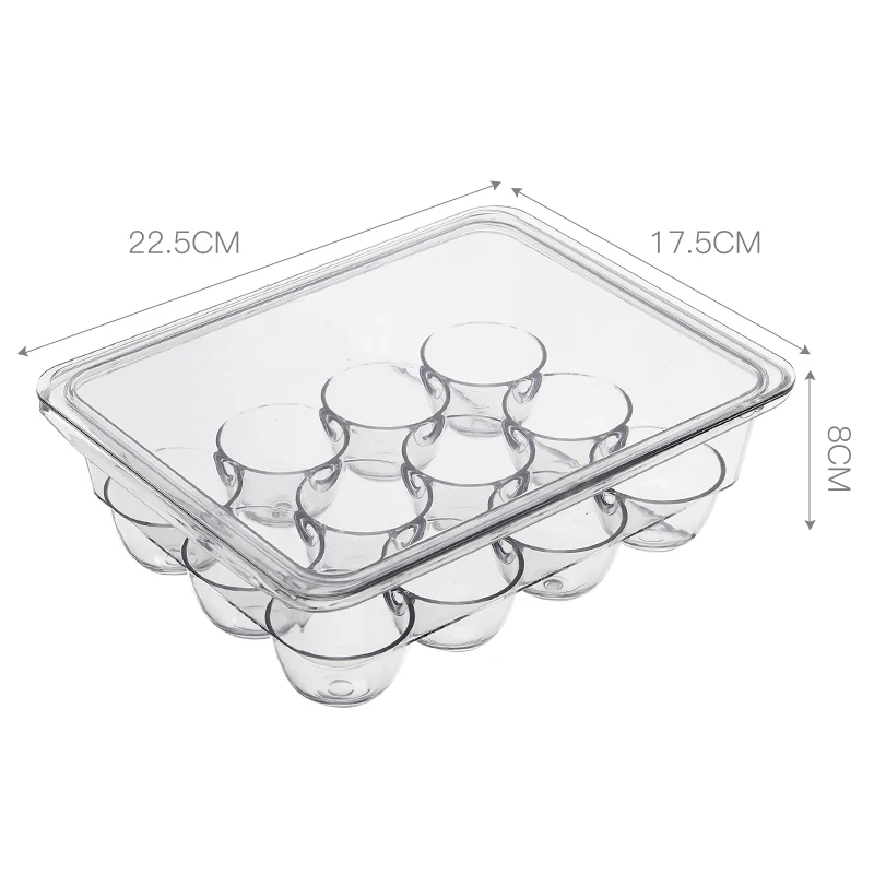 

Plastic egg storage box egg organizer wide egg collection container, Transparent