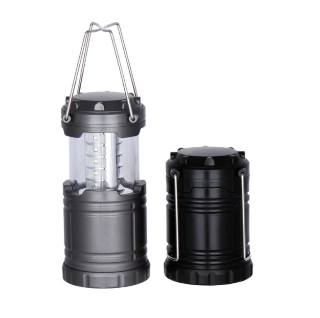 

Portable super bright COB bulb type camping lantern 3*AA battery camping lamp stand flexible