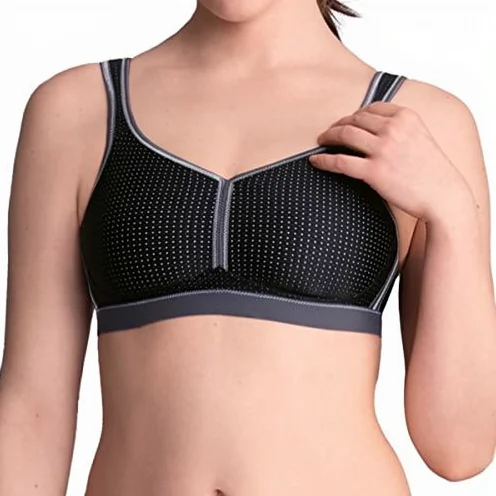 High-Impact支撑前Zipper Breathable Sports Bra