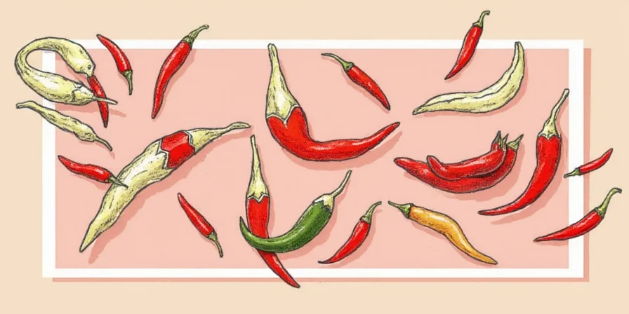 Chile pasa displayed in a kitchen pantry