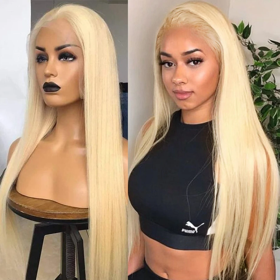 

613 Lace Frontal Bob Wigs 100% Virgin Human Hair,30 Inch 613 Blonde Hd Transparent Full Lace Wig,Cuticle Aligned Virgin 613 Wigs