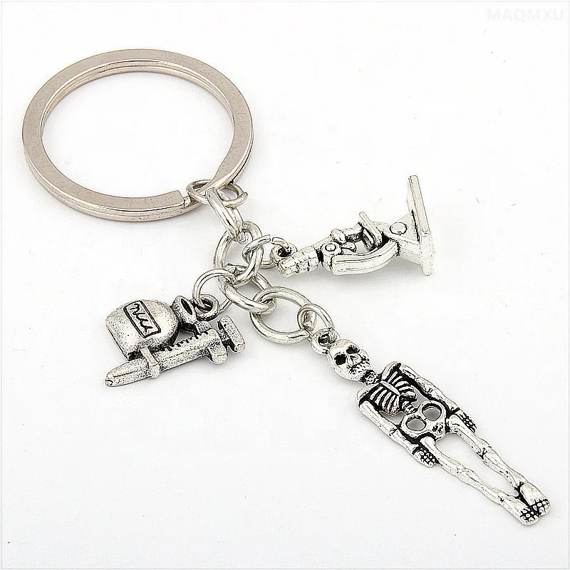 

Custom Medical Microscope Science Key Rings Accessories Keychain, Picture