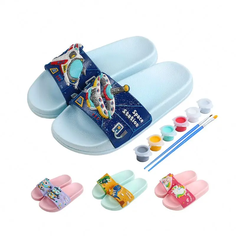 

Set Slipper Gifts 2020 Ideas Present Sets Presents Painting Shoes Christmas Gift For Kids, Green/blue/pink/purple