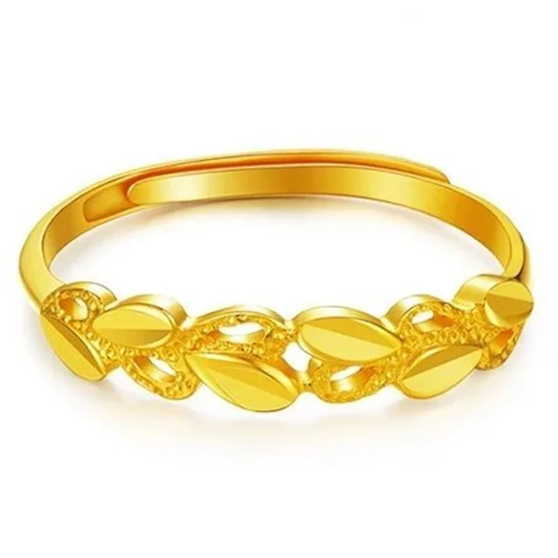 

Cross-Border New Descendants Of The Rich Ring Vietnam Placer Gold Copper-Plated Gold Hollow Heart Ring Accessories Jewelry