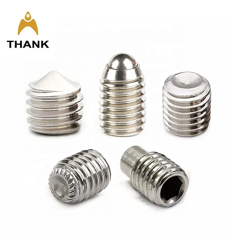 
DIN916 stainless steel 304 Hex socket grub screw cup point set screws M5   M24 
