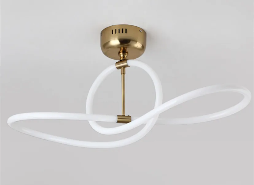 Creative nordic led ceiling lights simple 360 degree lighting acrylic ceiling lamps for bedroom