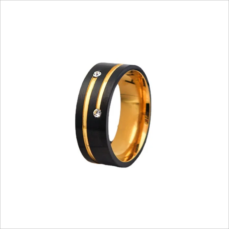 

Men's ring European and American style popular stainless steel titanium steel rings
