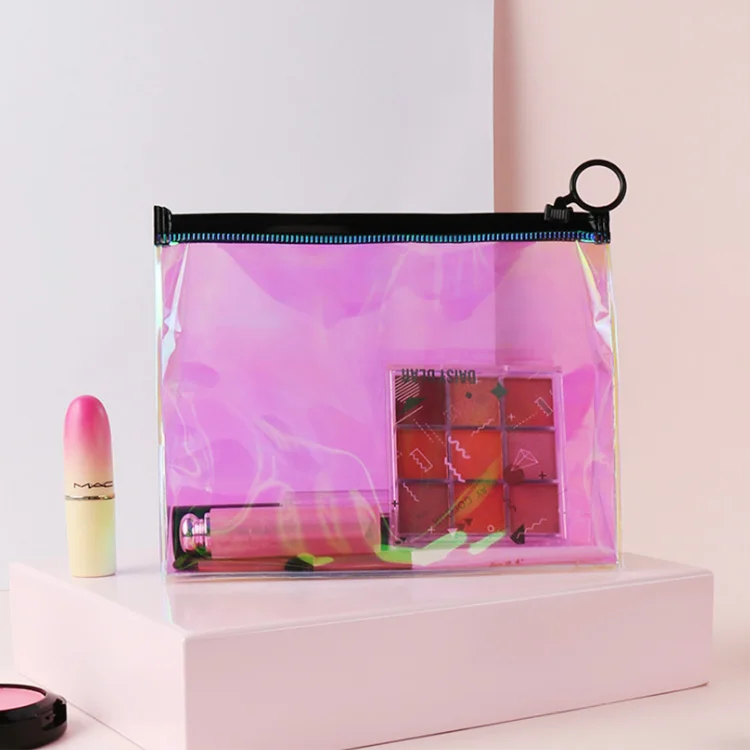 

Wholesale Printing Women Fashion Black Custom Logo Bag Make Up Pouch Cosmetic Bags, Customized color