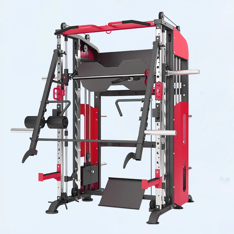 

Squat Rack Cable Pulley Machine Weight Stack Multi Functional Smith Machine, Customized available