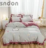 wholesale bed linen pink cherry polyester kids comforter printed bedding set