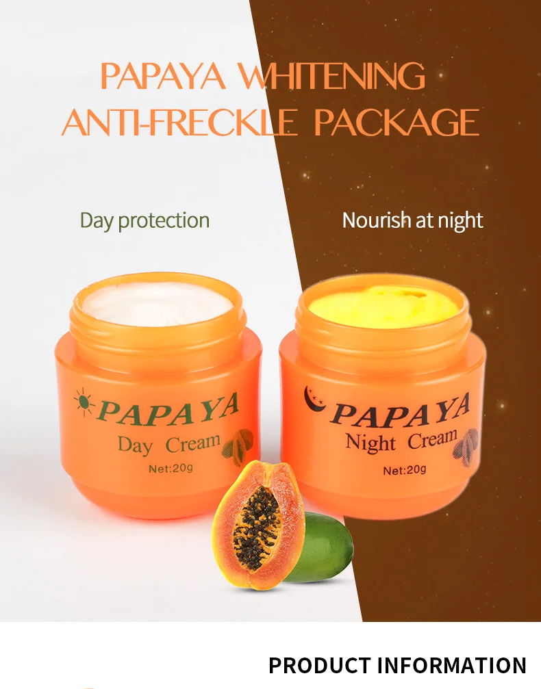 Papaya Whitening Facial Bleaching Cream Anti Aging Freckle Reomoval ...