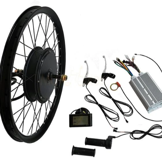 

Mayebikes Motor 3000w brushless Electric high power bicycle hub motor 3kw ebike conversion kit for electric bicycle, Black