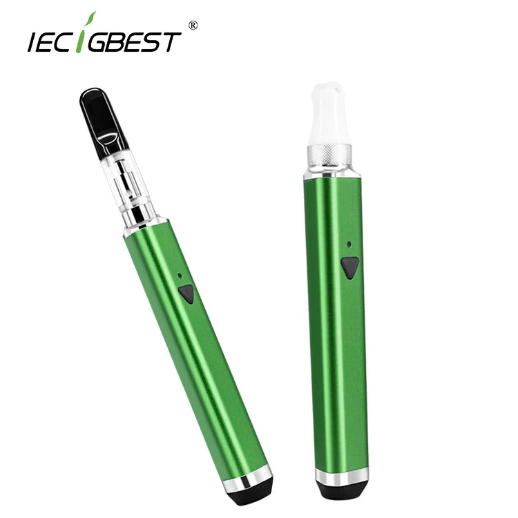 

IECIGBEST High quality 400mah YOOL 2 in 1 wax rig with crysta and ceramic coil vape pen, Black/green