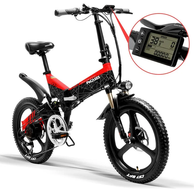 

Hot selling Electric Bicycle 20 Inch Mountain Bike Folding E-Bike 400W 48V Lithium Battery 7 Speed G650