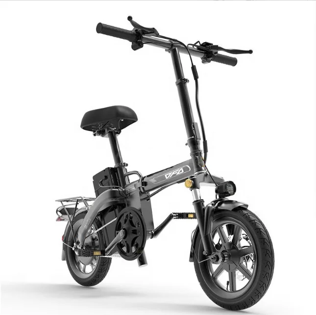 

China Lightweight 48v 12AH folding electric Bike and foldable electric bicycle, Red black grey black