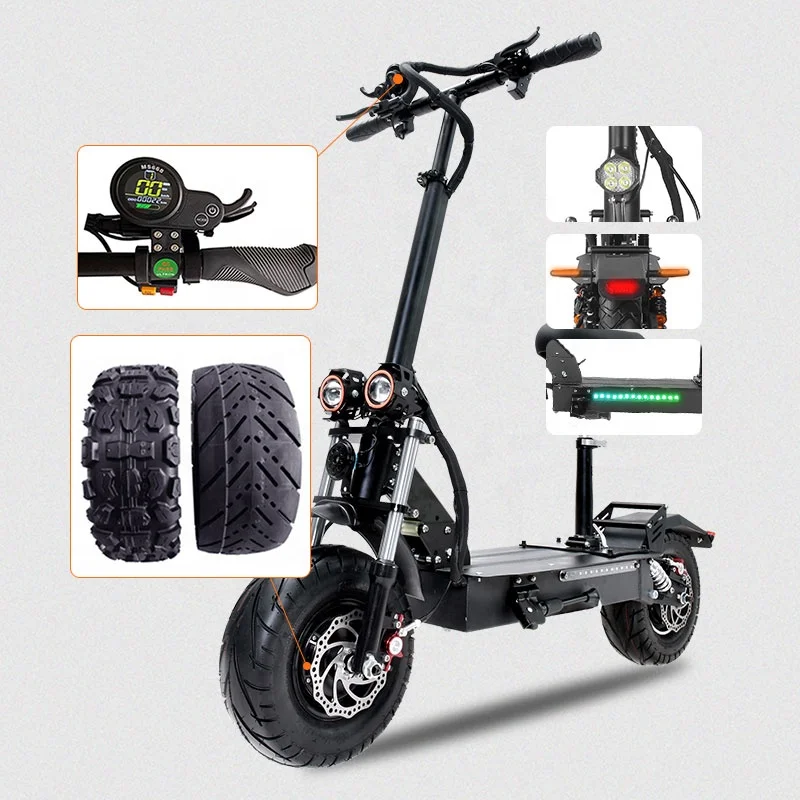 

fast speed Dual Motor 60v Powerful Strong 6000watt Electric Scooter Electric Scooter adult off road