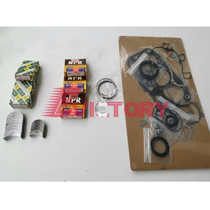 

For Yanmar 3TNV70 rebuild kit piston ring + gasket + bearing excavator VIO17 IHI17