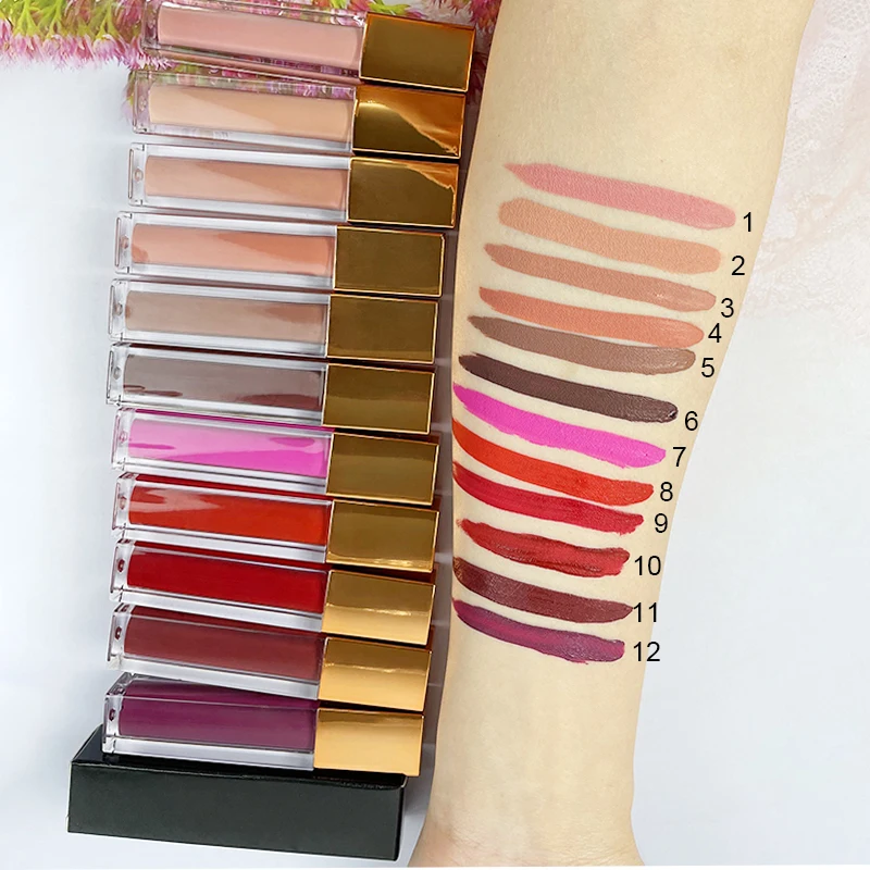 

Luxury Rose Gold Tube Cruelty Free Matte Red Liquid Lipstick Your Logo