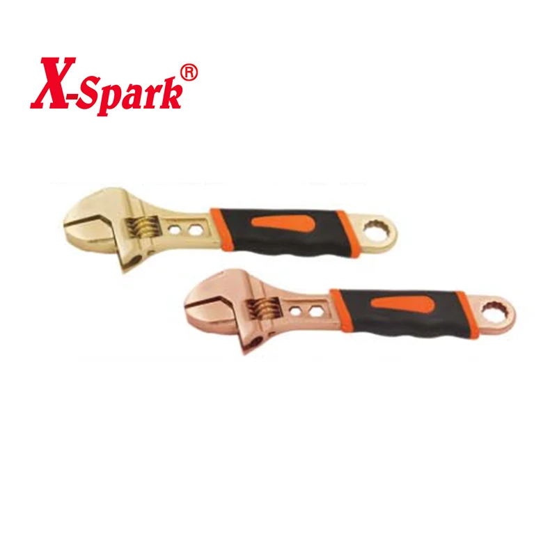 

Non sparking non magnetic hebei botou tools adjustable wrench, Yellow