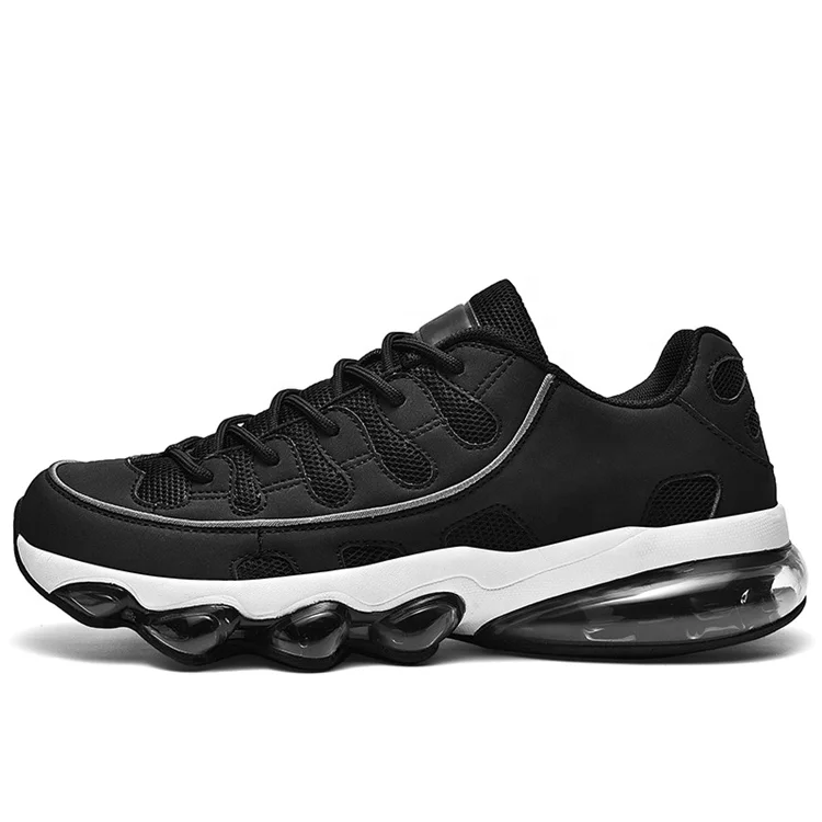 

Outdoor Woman Running Sneakers Pu Mesh Upper Breathable Air Cushion Sports Shoes, Picture
