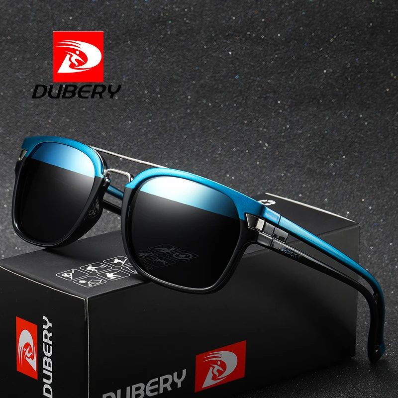 

DUBERY Factory Price 2020 Vintage Sunglasses Polarized Men's Sun Glasses For Men Square Shades Driving Black Retro Oculos Male