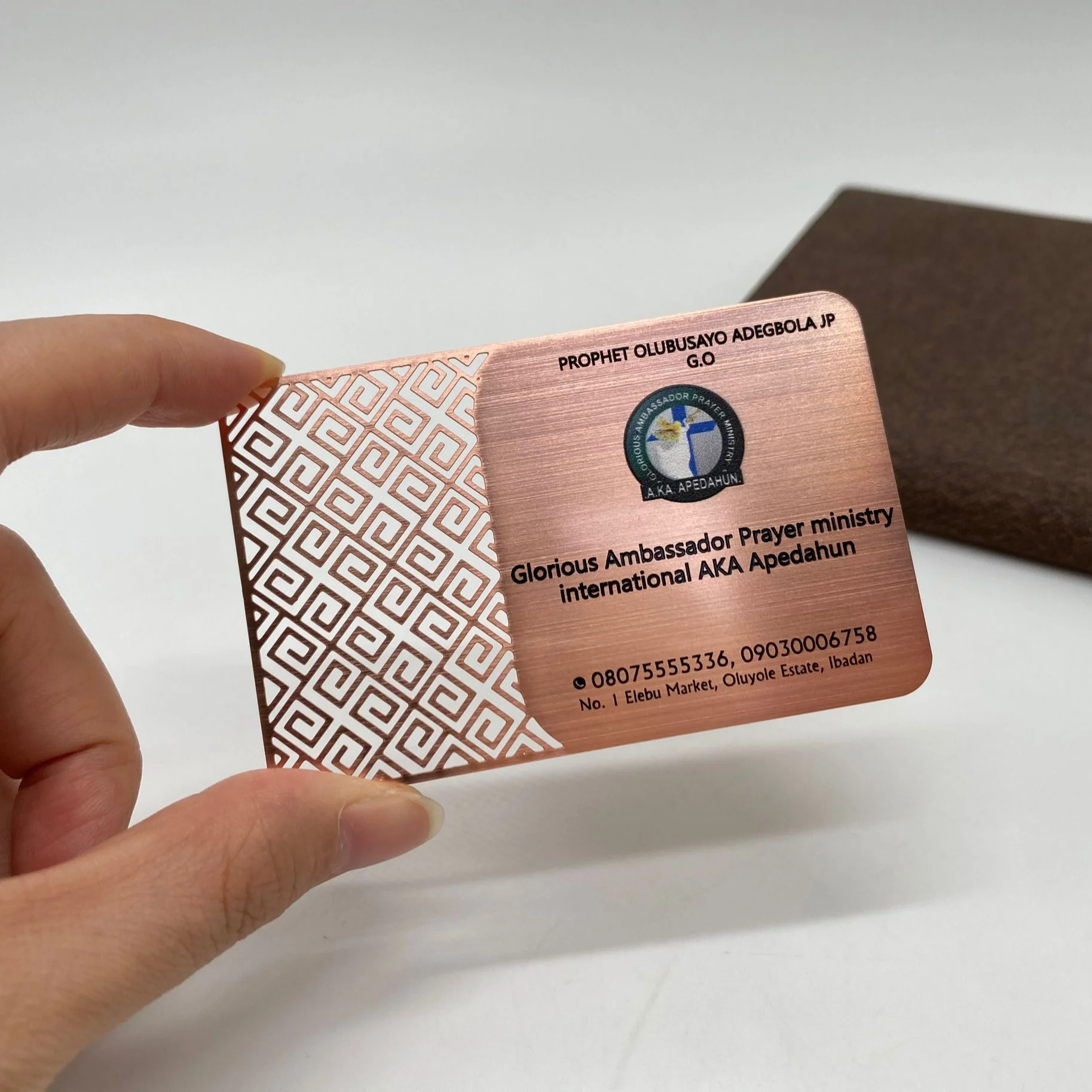 DU rose gold colorful printing