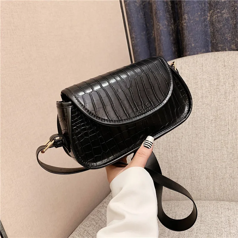 

2021 Simple Design Alligator Women Crossbody Square Sling Bag Pu Leather Ladies Handbags, Customizable