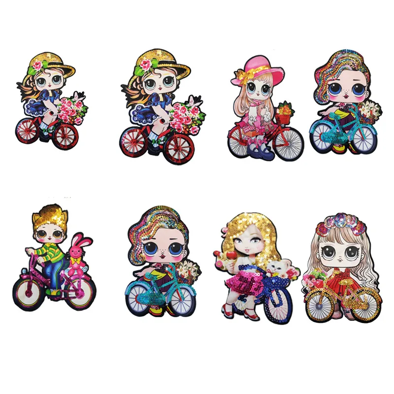 

Lovely beauty children's clothing accessories beads embroidery clothing accessories bicycle sequins embroidered cloth patch