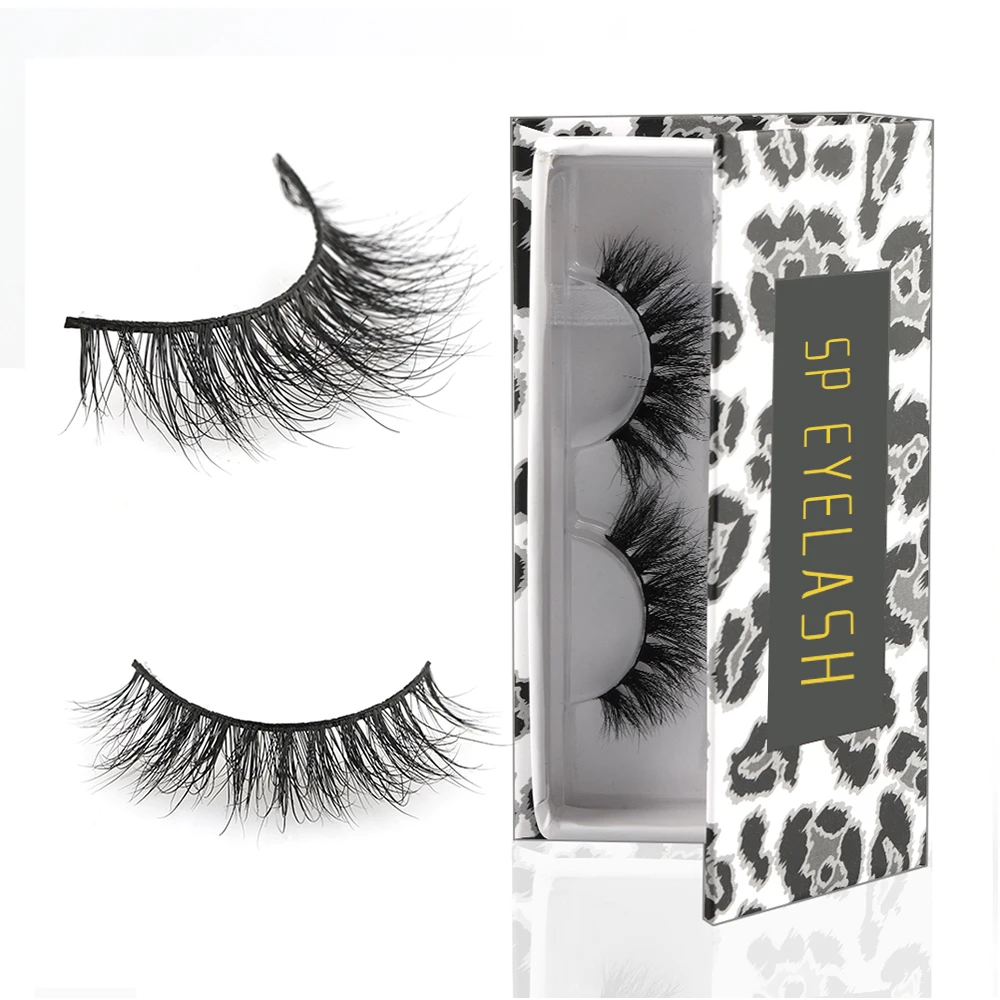 

Custom Box Free Samples Clear Band 25mm Real 3D Mink Lashes False Eyelashes
