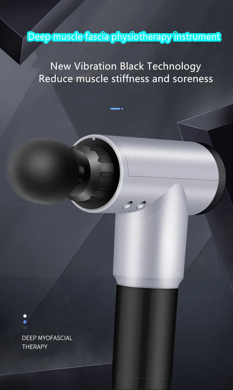 Latest Cordless Full Body Deep Muscle Massage Gun Vibration Pistool Percussion Massager Therapy Musculo Relaxy Recovery Pistolet