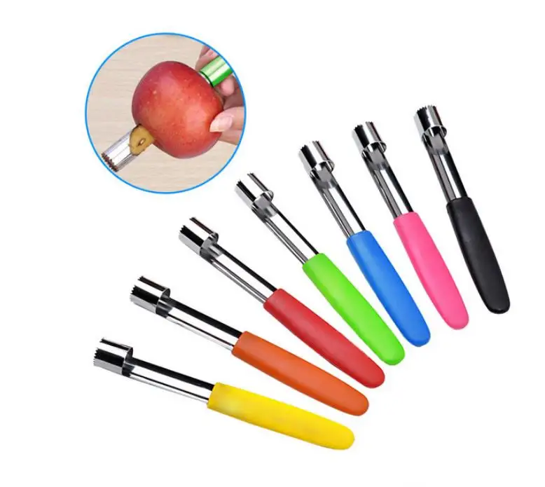 

Creative Apple Corer Stainless Steel Fruit Core Seed Remover Apple Corer Seeder Kitchen Gadgets Easy Twist Kitchen Tools, Multi