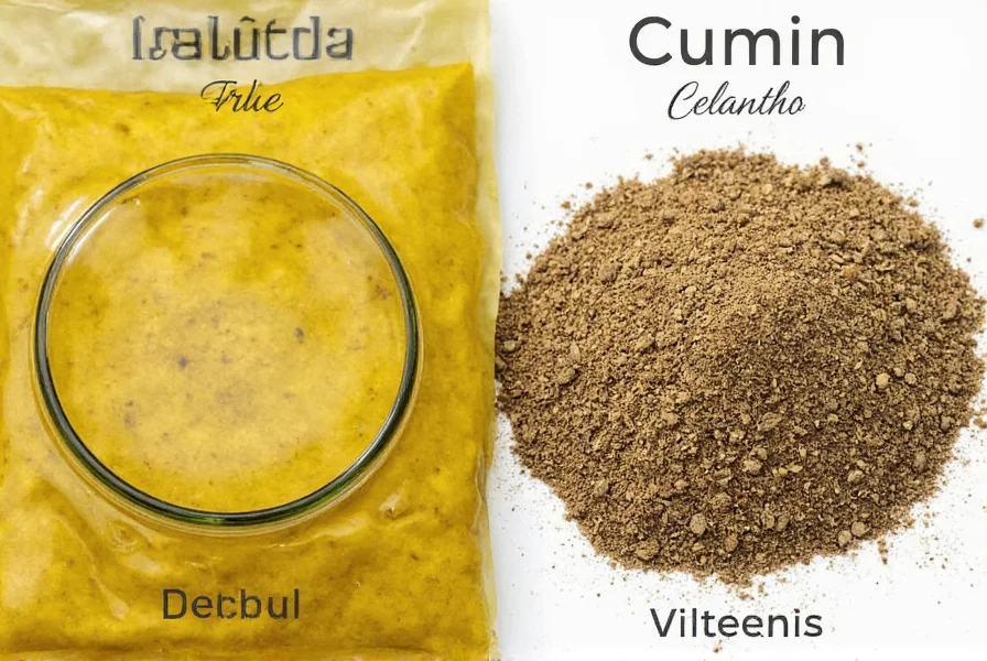 Cumin and Cilantro Side by Side