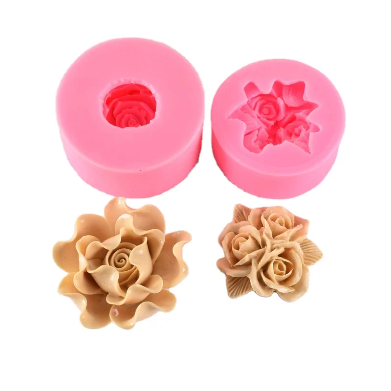 

2 kinds rose baking and pastry silicone mold new promotional gift ideas 2021 chocolate tube, As picture