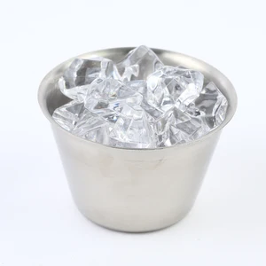 Image of 4 oz stainless steel ramekin / condiment sauce cup /4-ounce dipping cup