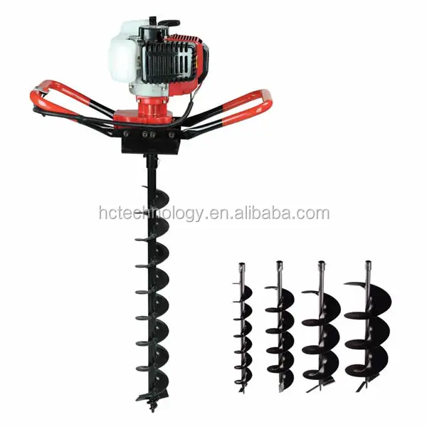 
gasoline hole digging tools and 52cc earth auger or post hole digger or ground drill machine and tree planting machine 