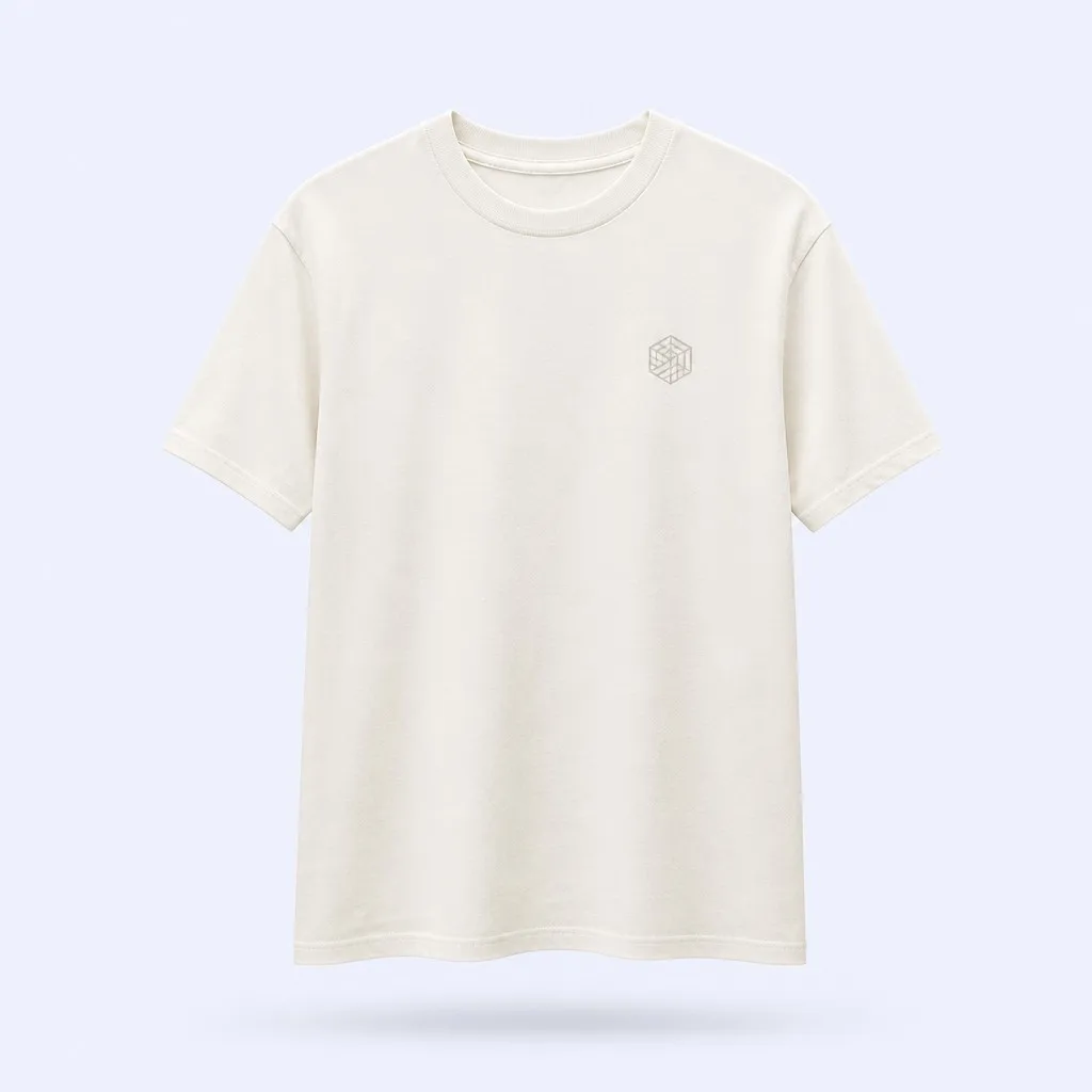 Minimal Chest Emblem T-Shirt - Dimensional Display