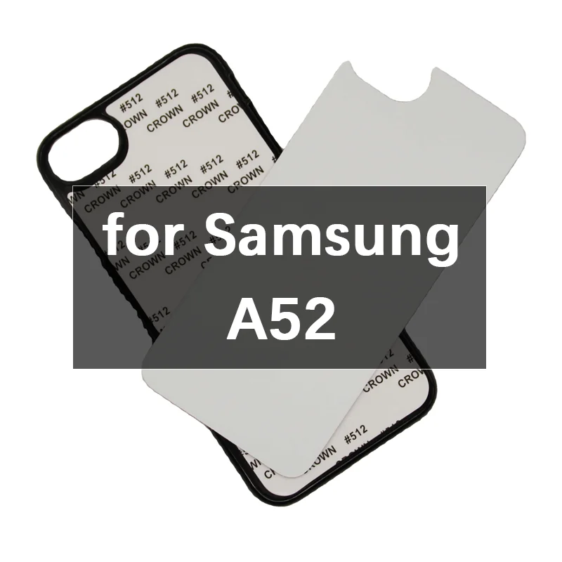 

Zhike for 2021 Funda Para Celular Coque Telephone Aluminum Hard White Clear Rubber Blanks Samsung A52 TPU Sublimation Phone Case