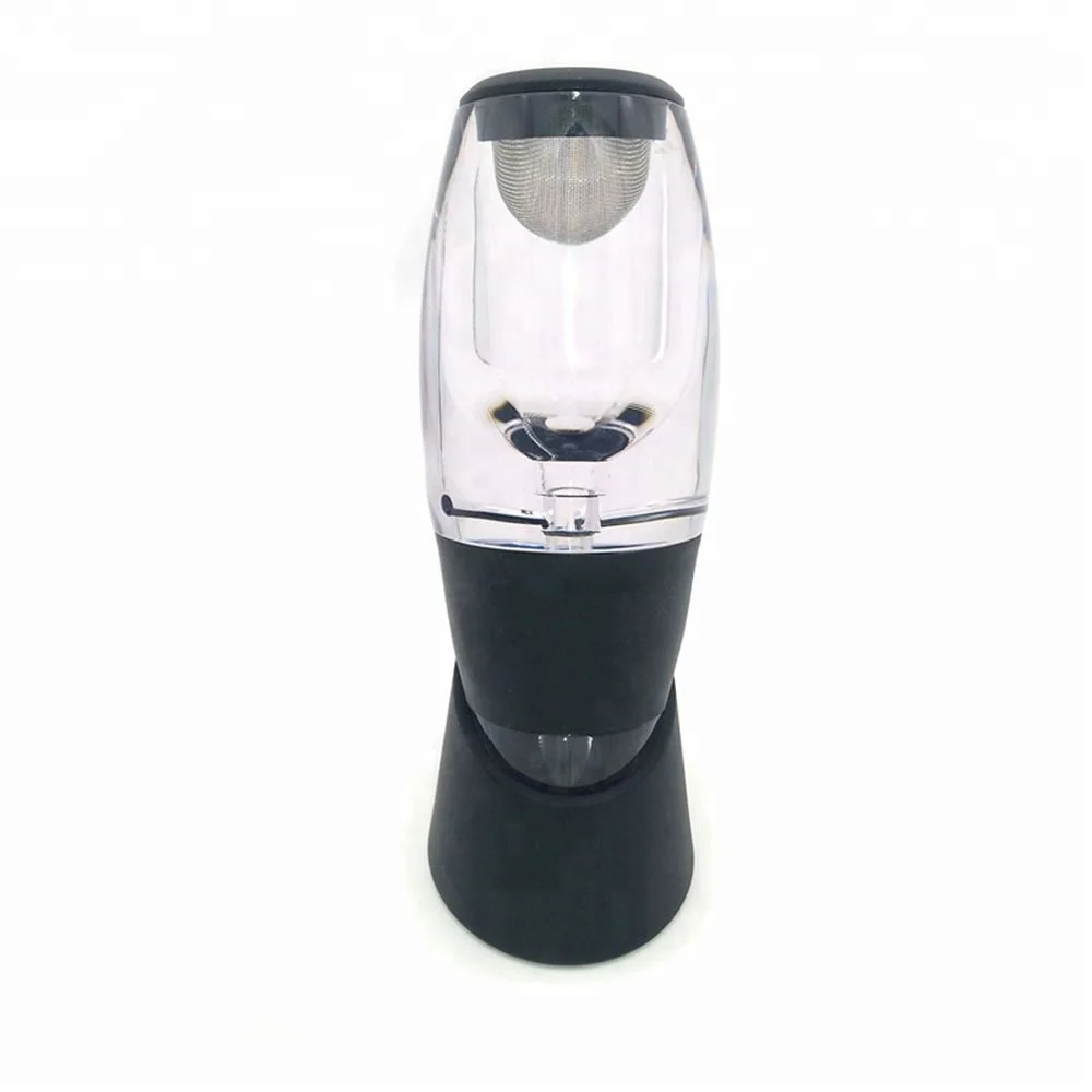 

Wine Aerator Decanter Set Fast Red Wine Aeration Maker With Rack, Black