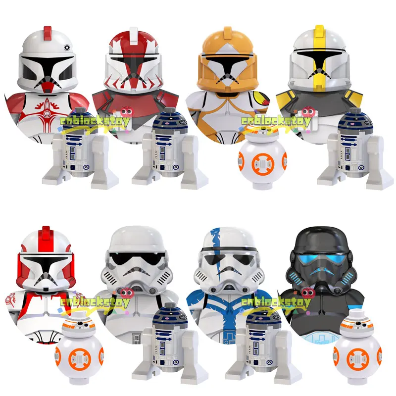 

SW Space Wars Movie Shadow Storm Clone Trooper Commander Bly Stone Mini Bricks Building Block Figure Kids Collect Toy TV6108