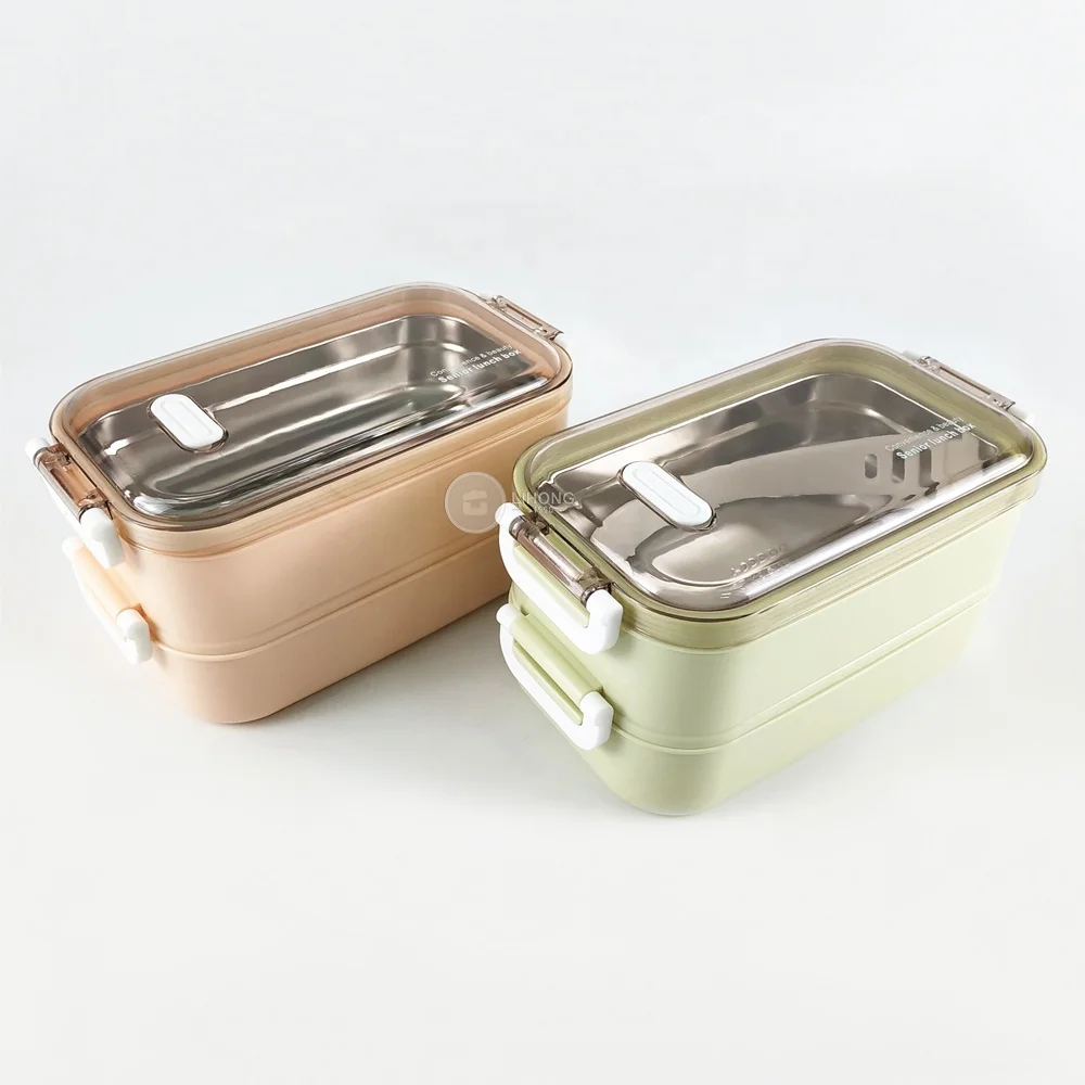 

Hot sale 2layers SS304 Stainless Steel Double Layer Thermos Vacuum Lunch Box