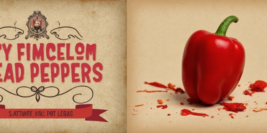Fresh head peppers on a wooden table