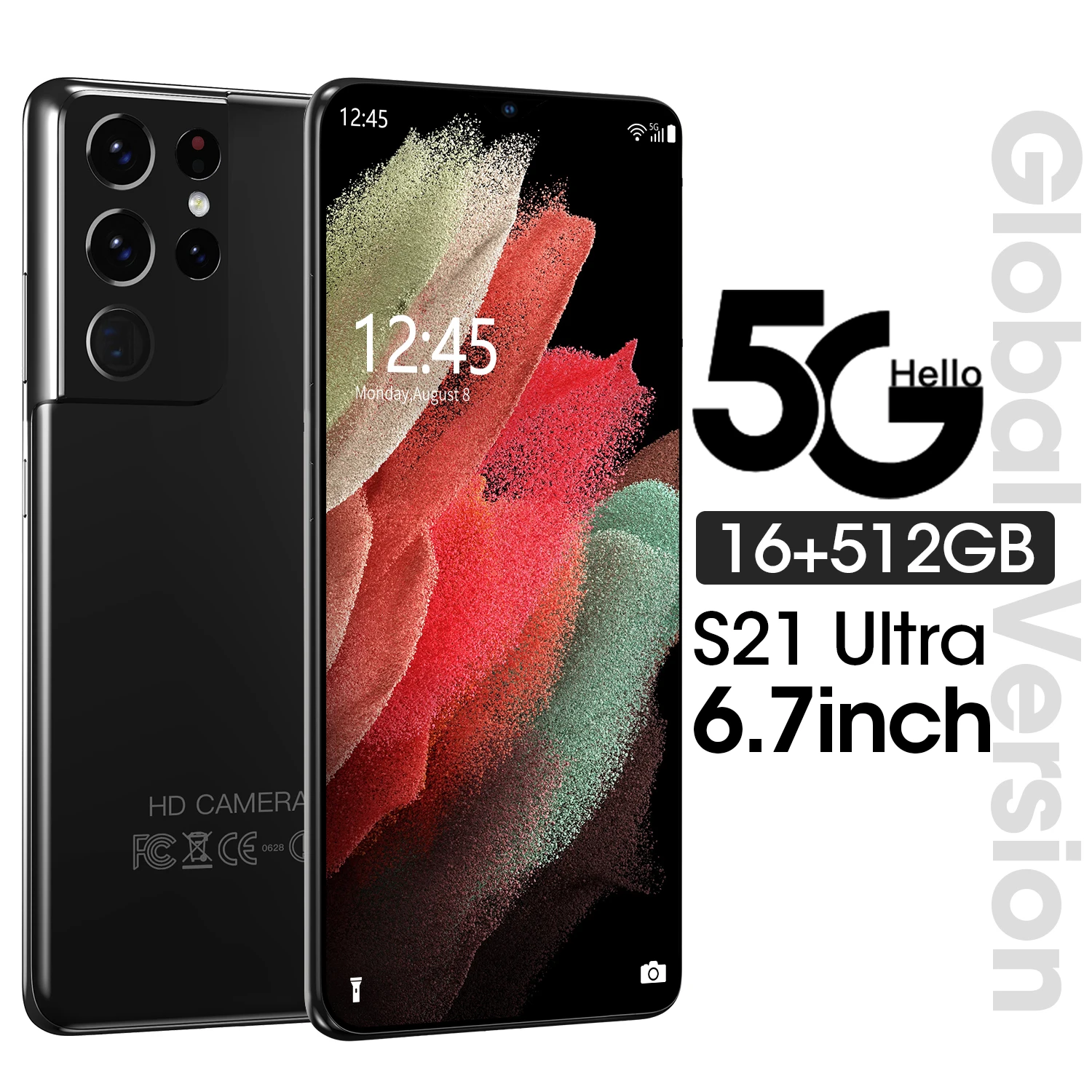 

s21 ultra Phone Global version Smartphone 16GB+512GB Android cellphones Original Unlocked 5g Mobile phones, Black white gold green