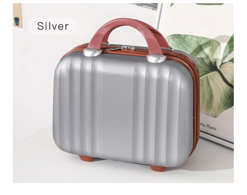 Mini Hard Shell Multicolor Cosmetic Case Luggage Small Travel Portable Suitcase Cosmetic Case