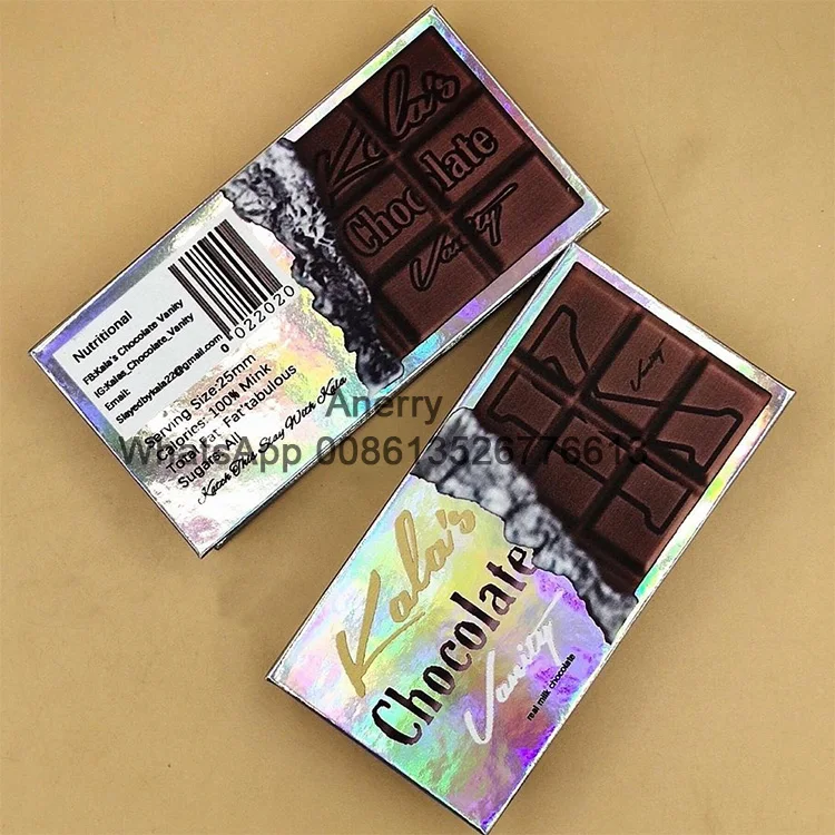 

Customizable Customer Logo Eyelash Packaging Box 25mm Curly Mink Eyelashes Chocolate Lash Case Passport Lash Package Box, Natural black