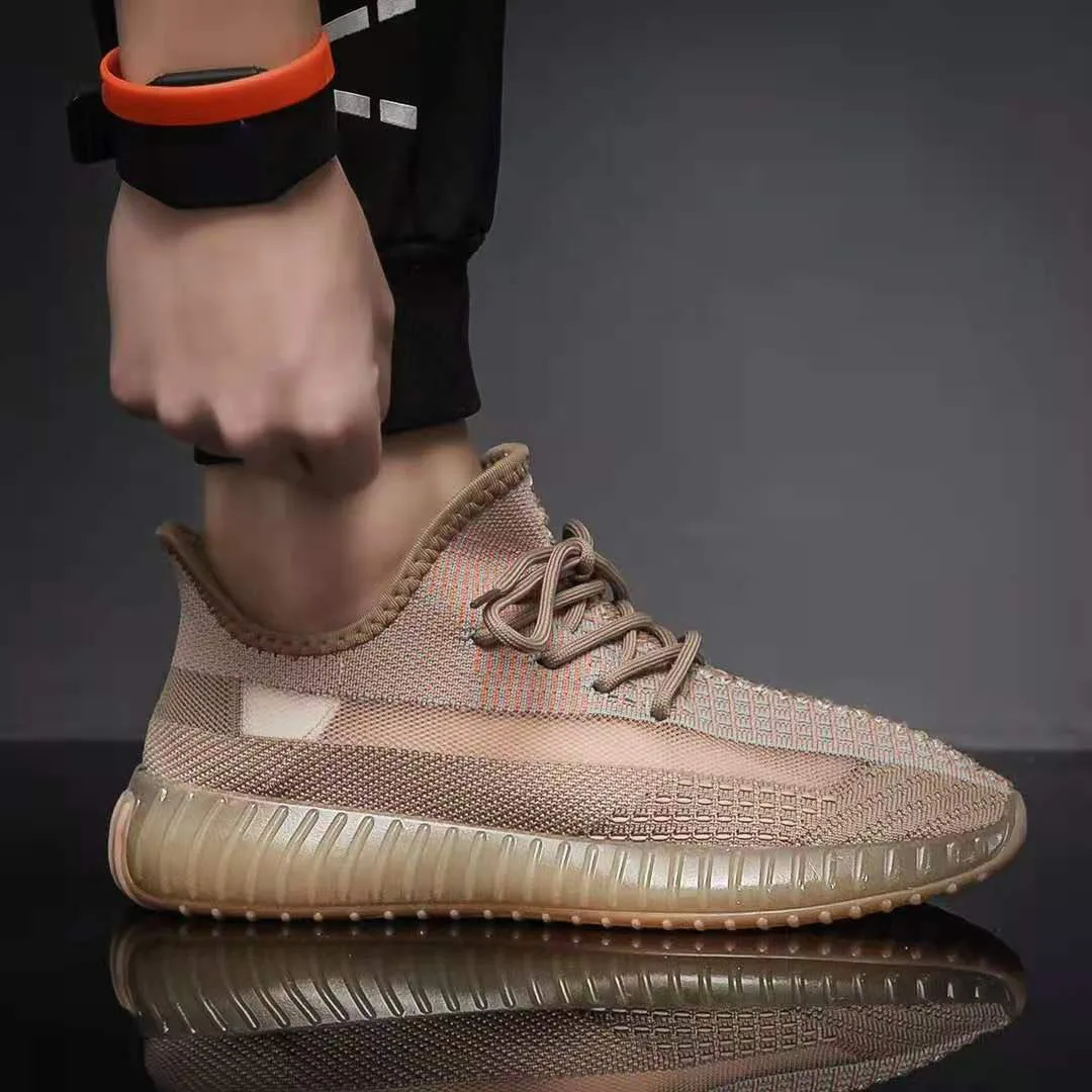 

Latest Design Original High Quality Mensh Knitting Women Casual Sneakers Yeezy 350 Woman Running Sports Shoes, Customized color