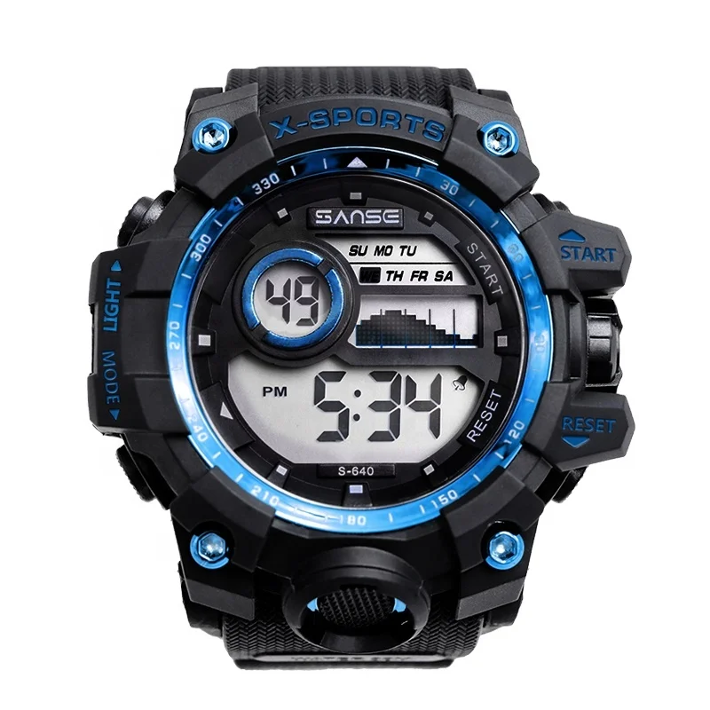 

Sanse S-640 Hot Sale Wholesale OEM Reloj Pulsera Digital Wristwatch Waterproof Men Sport Watch, 8 colors