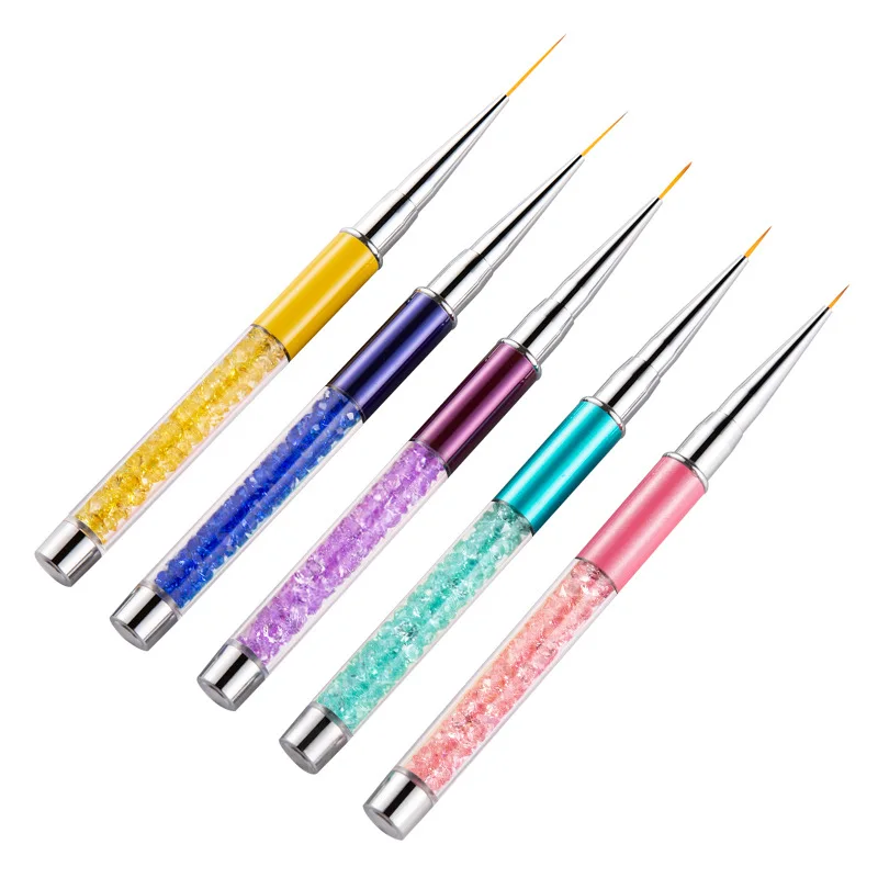 

Professional Custom Graphic logo private label Eyeliner Makeup Brushes, 5 color