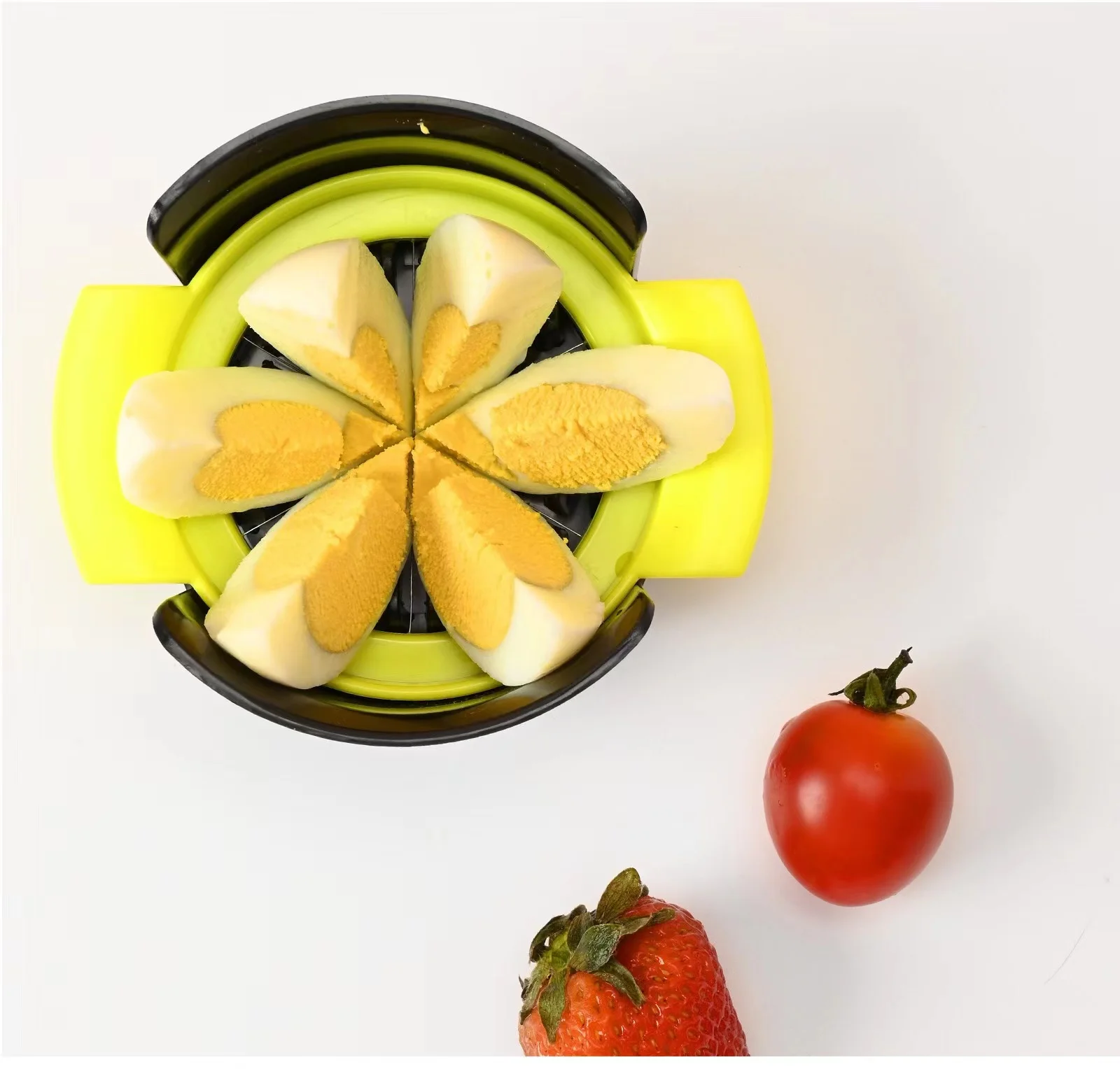 

Hot Selling Egg Chopper Fruit and Vegetable 3-in-1 Stainless Steel Strawberry Chopper Blade Optional