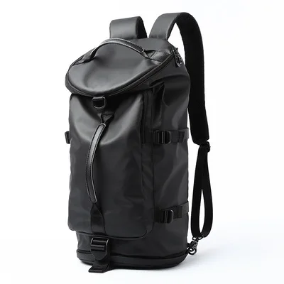 

Hot selling luxury hiking for men outdoor travel quality portable backpack bags, Black