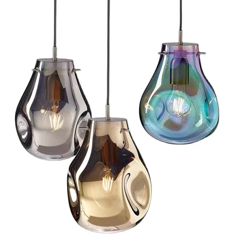 

Modern Nordic wrought iron single head chandelier